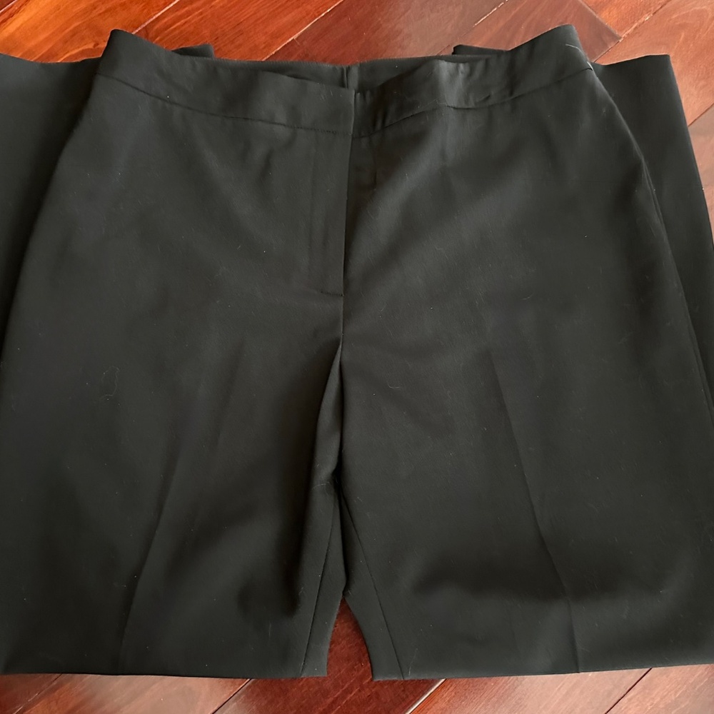 Land's End Women's Black Dress Slacks Trousers Zipper Size 8P NWOT